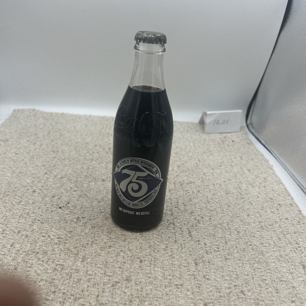 Coca Cola Collector Bottle 75th Anniversary Commemorative Coke Cincinnati Ohio